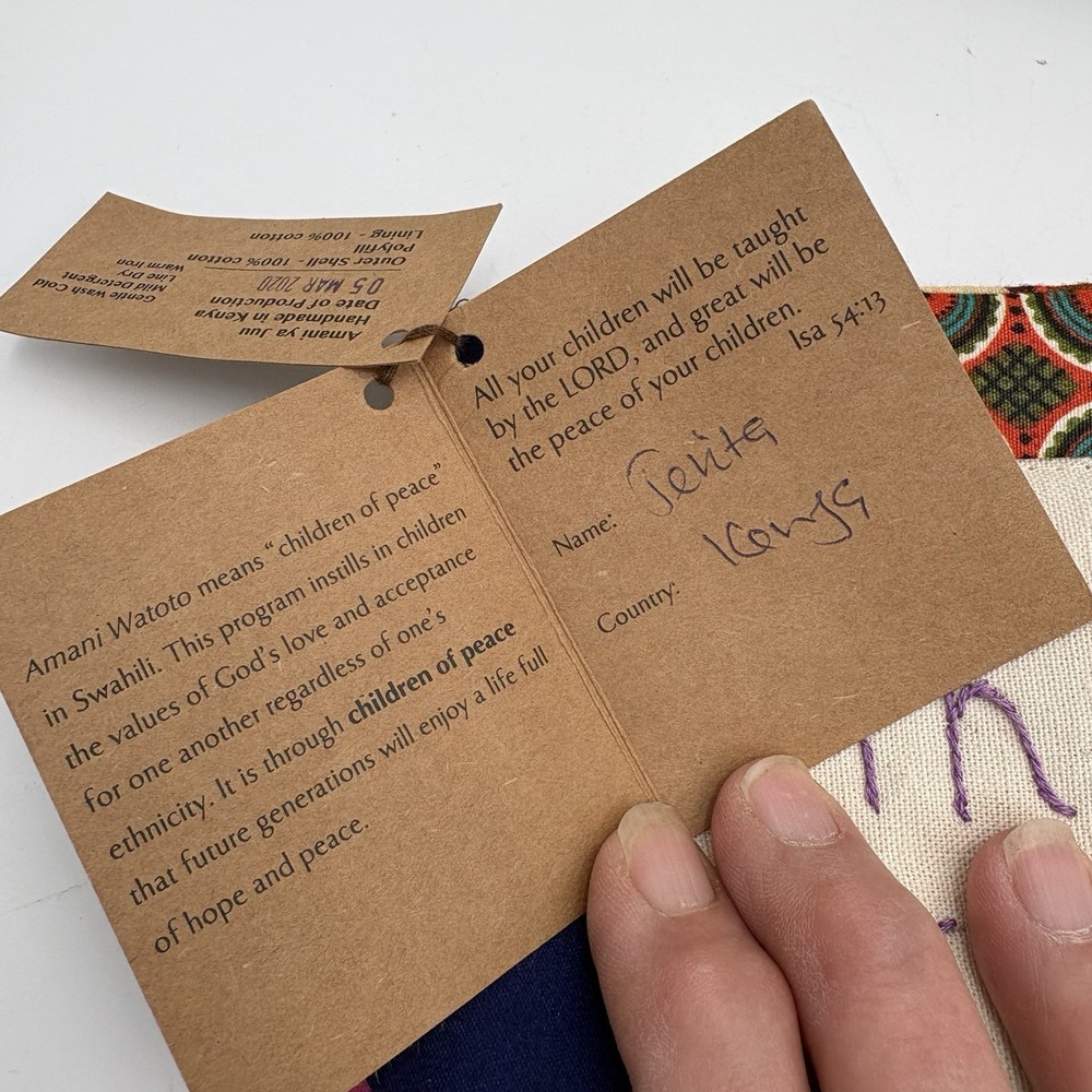 Easter Story Book - handmade by Amani ya Juu‎ in Kenya Signed 2020 - Picture 2 of 11
